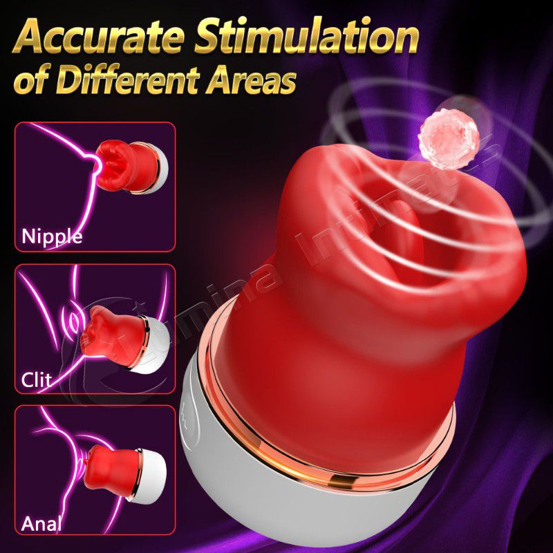 New Sucking and Licking Vibrator with 10 Powerful Vibration Modes