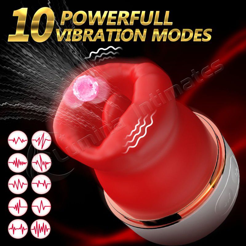 New Sucking and Licking Vibrator with 10 Powerful Vibration Modes