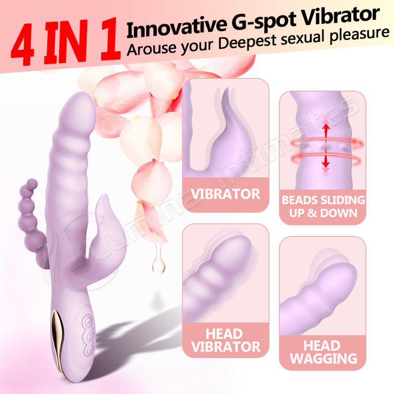 7 Kinds Patterns Rabbit Double Vibrator Female Masturbation