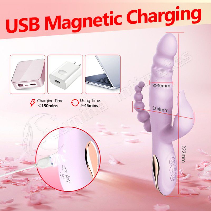 7 Kinds Patterns Rabbit Double Vibrator Female Masturbation