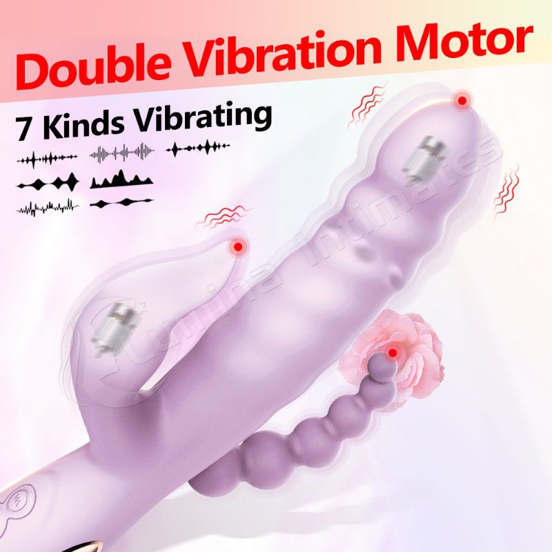 7 Kinds Patterns Rabbit Double Vibrator Female Masturbation